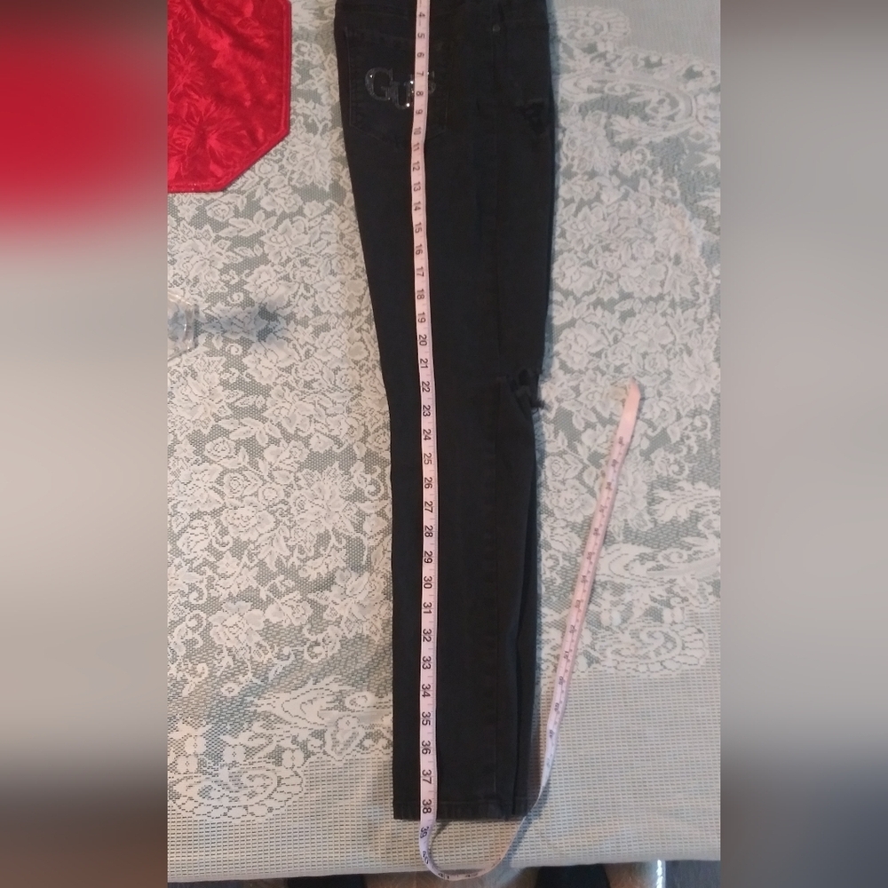 Guess Black Skinny Jeans Sleek Fit - Picture 5 of 10